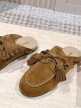 Miu Miu brown mules